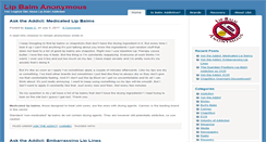 Desktop Screenshot of lipbalmanonymous.com